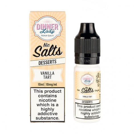 Vanilla Tart Nic Salt E-Liquid by Dinner Lady