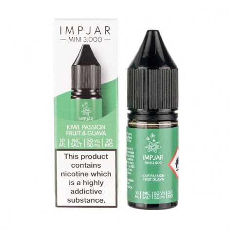 Kiwi Passion Fruit Guava Nic Salt E-Liquid by Imp Jar