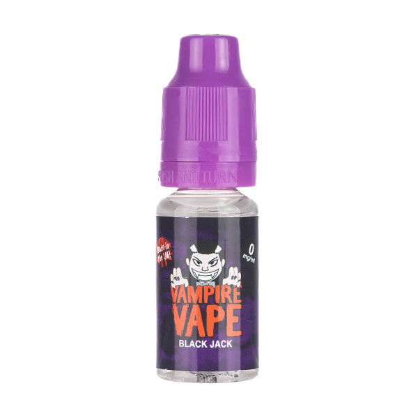 Black Jack E-Liquid by Vampire Vape (Nicotine Free)