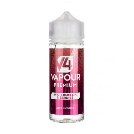 Watermelon & Berries 100ml Shortfill E-Liquid by V4 Vapour