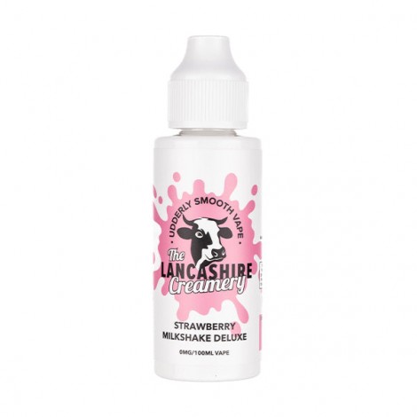 Strawberry Milkshake Deluxe 100ml Shortfill E-Liquid by The Lancashire Creamery