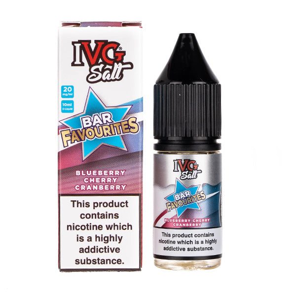 Blueberry Cherry Cranberry Nic Salt E-Liquid by IVG Bar Favourites