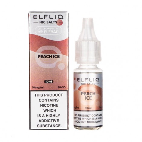 Peach Ice Nic Salt E-Liquid by Elfliq