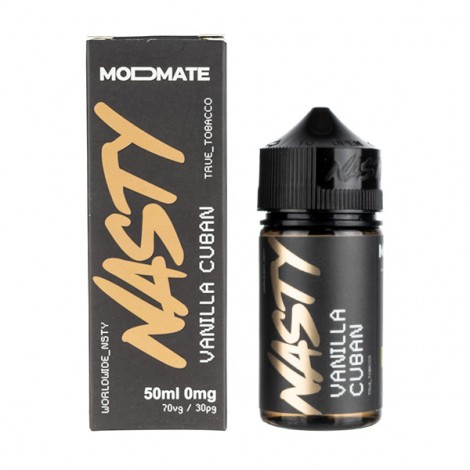 Vanilla Cuban 50ml Shortfill E-Liquid by Nasty Juice Modmate