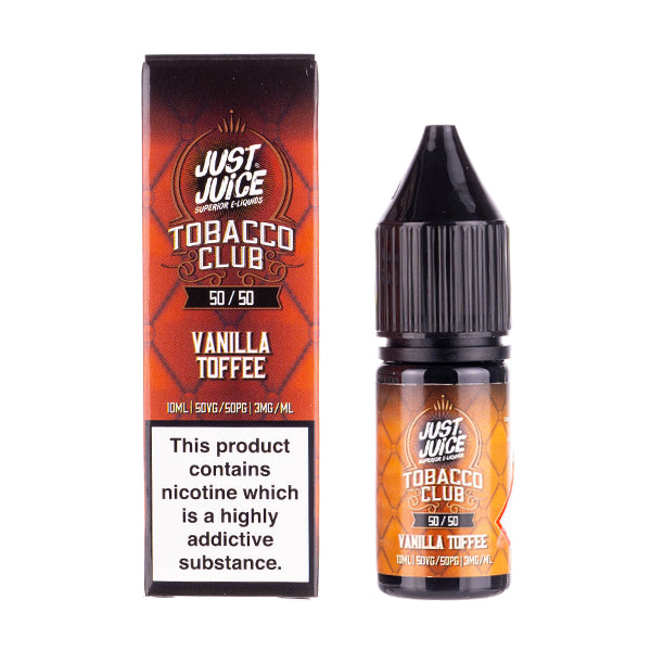 Vanilla Toffee Tobacco 50/50 E-Liquid by Just Juice