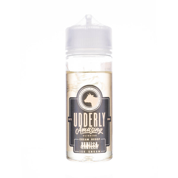 Vanilla Ice Cream 100ml Shortfill E-Liquid by Udderly Amazing