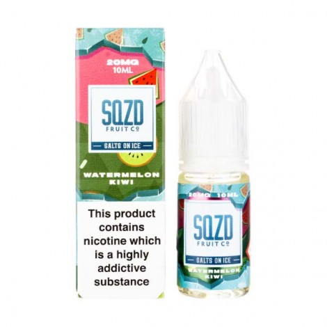 Watermelon Kiwi On Ice Nic Salt E-Liquid by SQZD Fruit Co