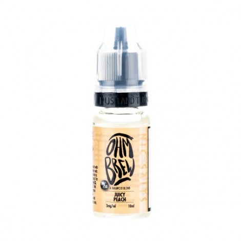 Juicy Peach Nic Salt E-Liquid by Ohm Brew