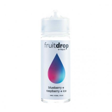 Blueberry, Raspberry & Ice 100ml Shortfill E-Liquid by Fruit Drop