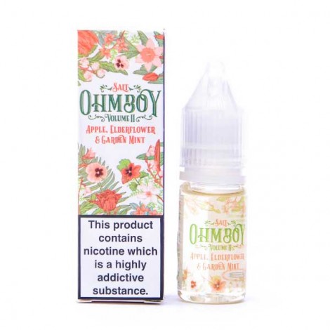 Apple, Elderflower and Garden Mint Nic Salt E-Liquid by Ohm Boy