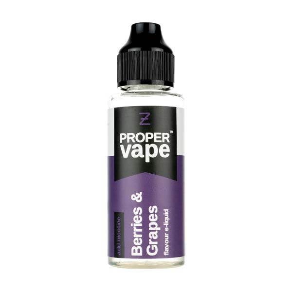 Berries & Grapes 100ml Shortfill E-Liquid by Proper Vapes