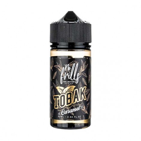 Caramel Tobacco 80ml Shortfill E-Liquid by No Frills Tobak