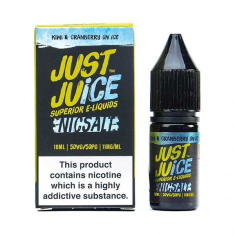 Kiwi & Cranberry On Ice Nic Salt E-Liquid by Just Juice