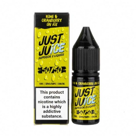 Kiwi & Cranberry on Ice 50/50 E-Liquid by Just Juice