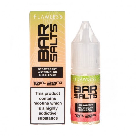 Strawberry Watermelon Bubblegum Nic Salt E-Liquid by Flawless Bar Salts