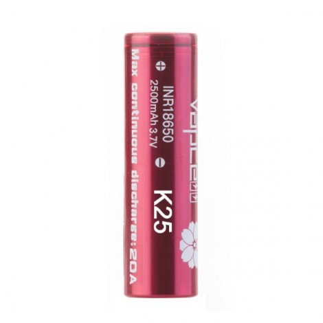 K25 18650 2500mAh Battery by Vapcell